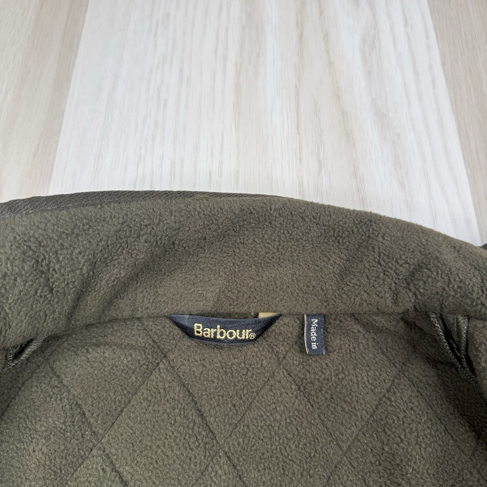 Barbour Cavalry Polarquilt Fleece Lined Jacket Olive Womens Size USA 10 Quilted - Picture 4 of 11